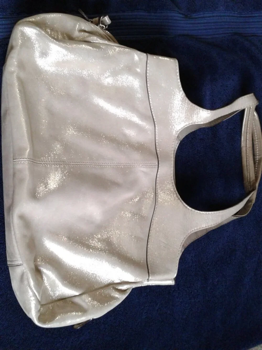 Coach Cream/Gold Purse